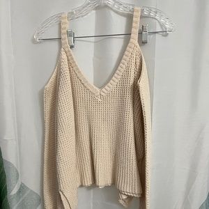 L.A. Hearts Knitted Off-the-Shoulder Long Sleeve Sweater Shirt